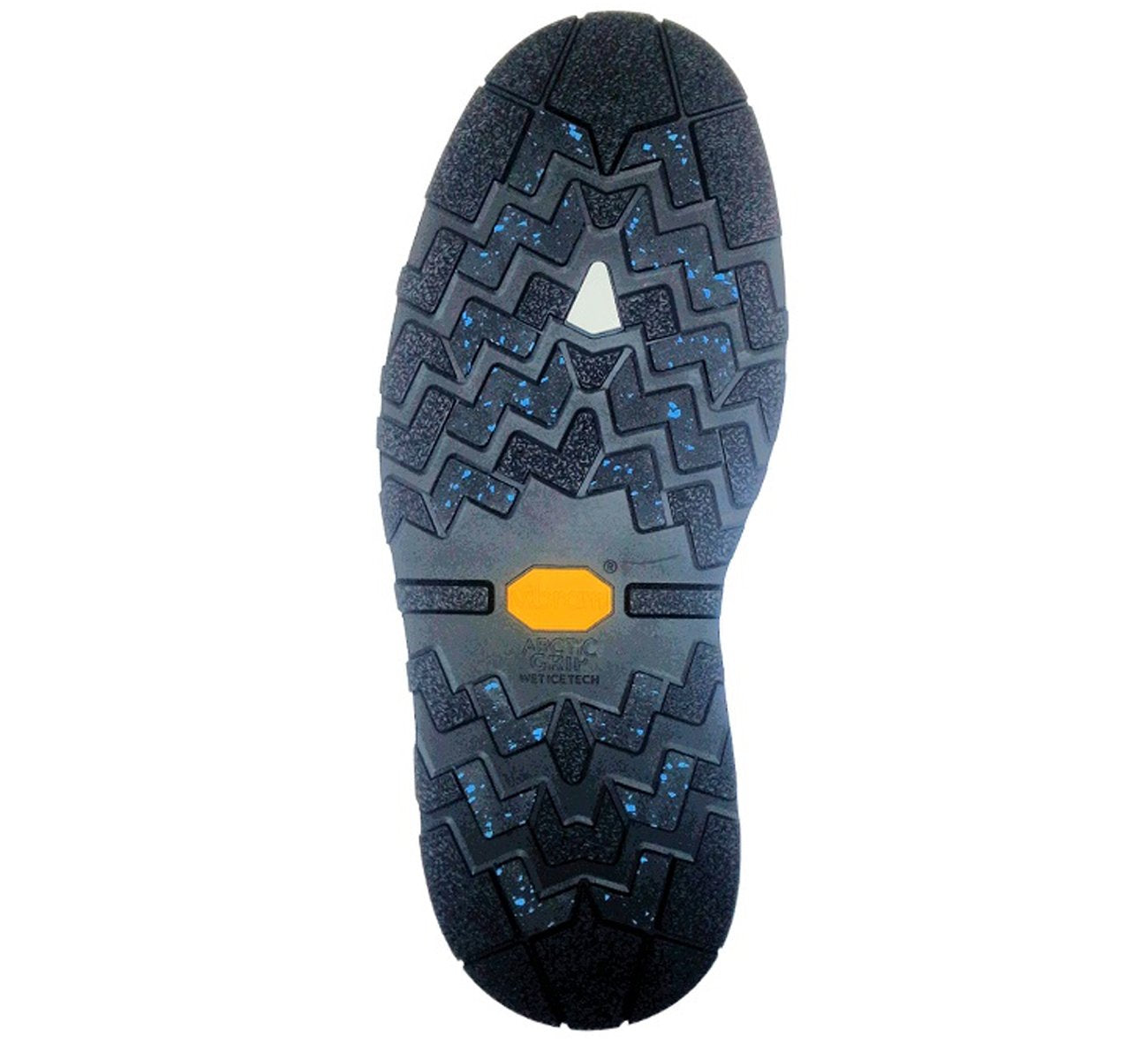 Vibram #1319 Arctic Grip Black Rubber Sole - One Pair