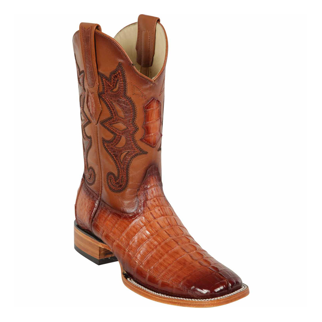 Men's King Exotic Caiman Tail Wide Square Toe Boot 48220157