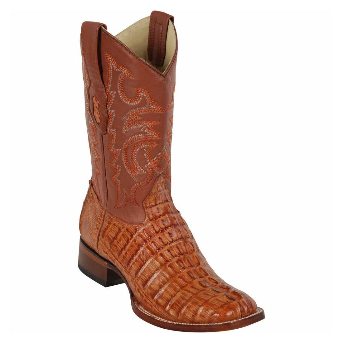 Men's Los Altos Boots Caiman Tail Wide Square Toe Boot 8220103