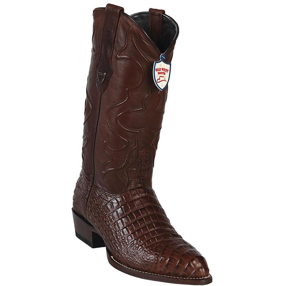 Wild West Boots #6998207 Men's | Color Brown | Men’s Wild West Caiman Belly Print Boots J Toe Handcrafted