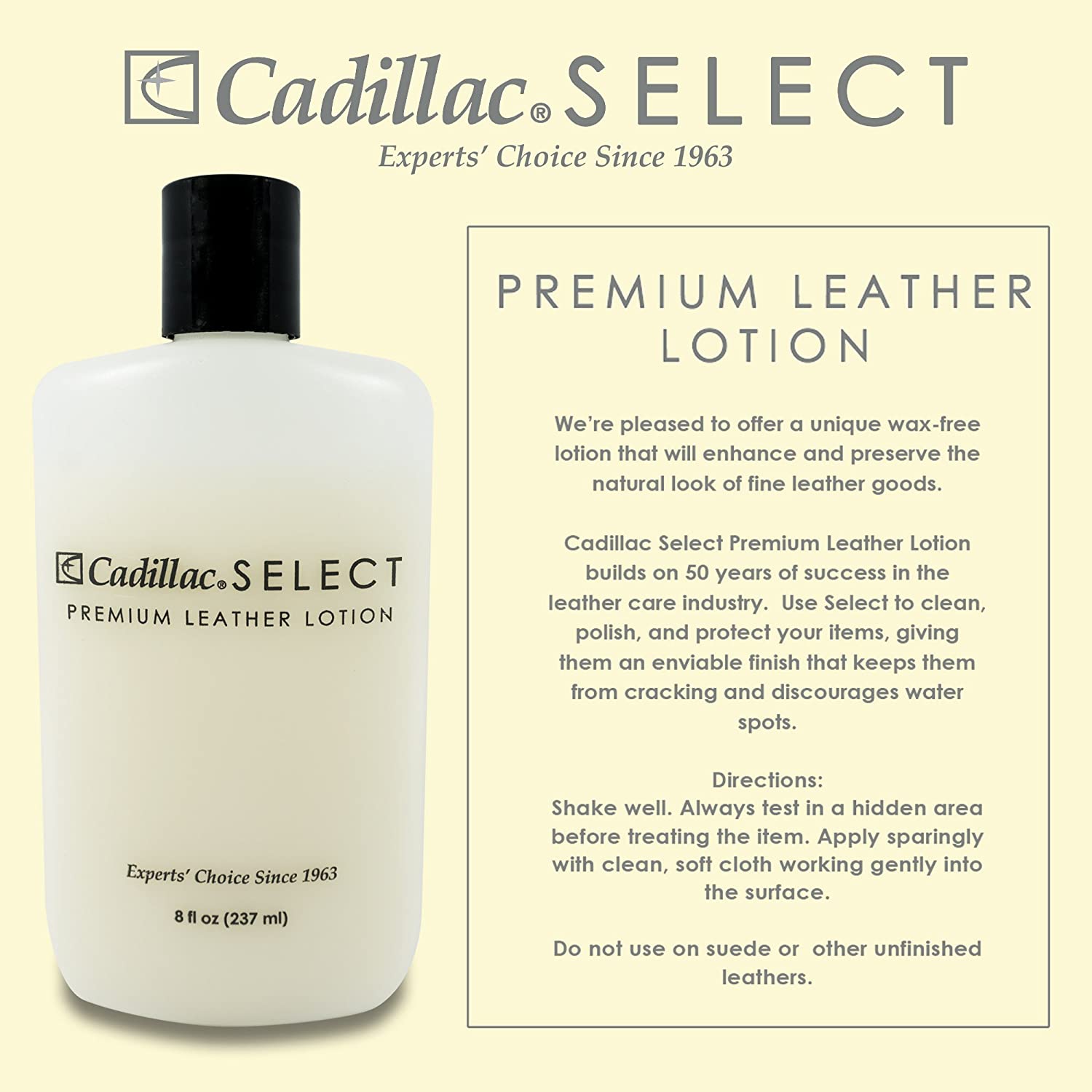 Cadillac Select | Leather Lotion Cleaner and Conditioner