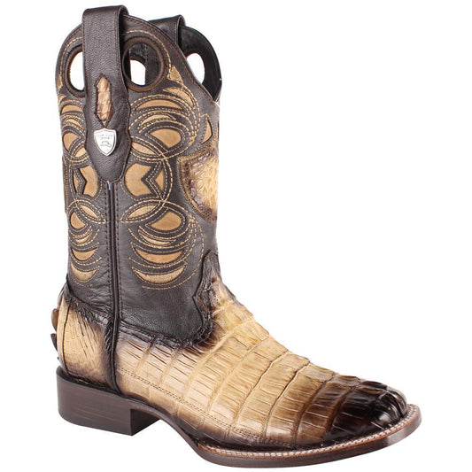 Wild West Boots #28240111 Men's | Color Oryx | Men’s Wild West Caiman Tail Boots Handcrafted