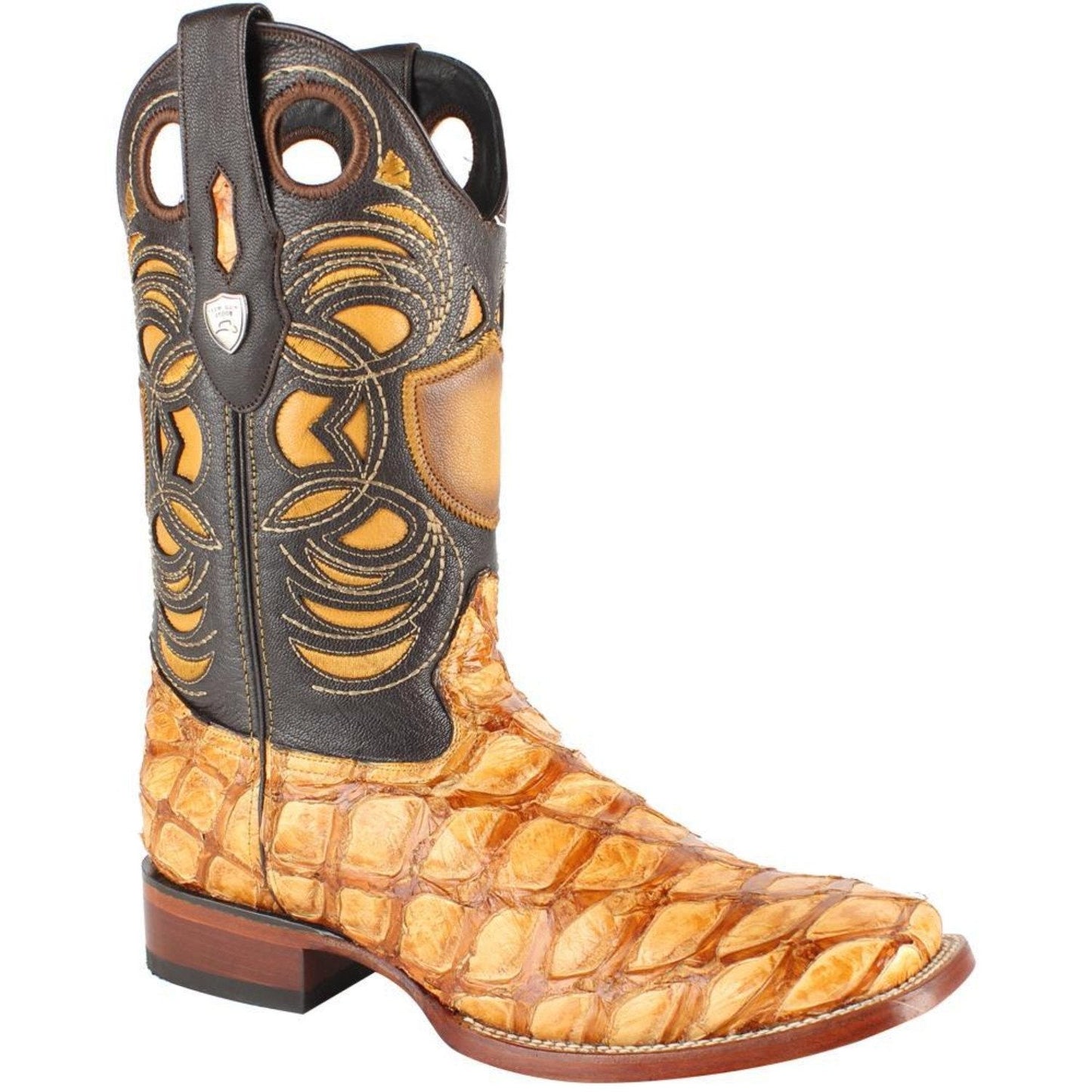 Wild West 28241002 Men's | Color Buttercup | Men’s Wild West Pirarucu Fish Boots Handcrafted