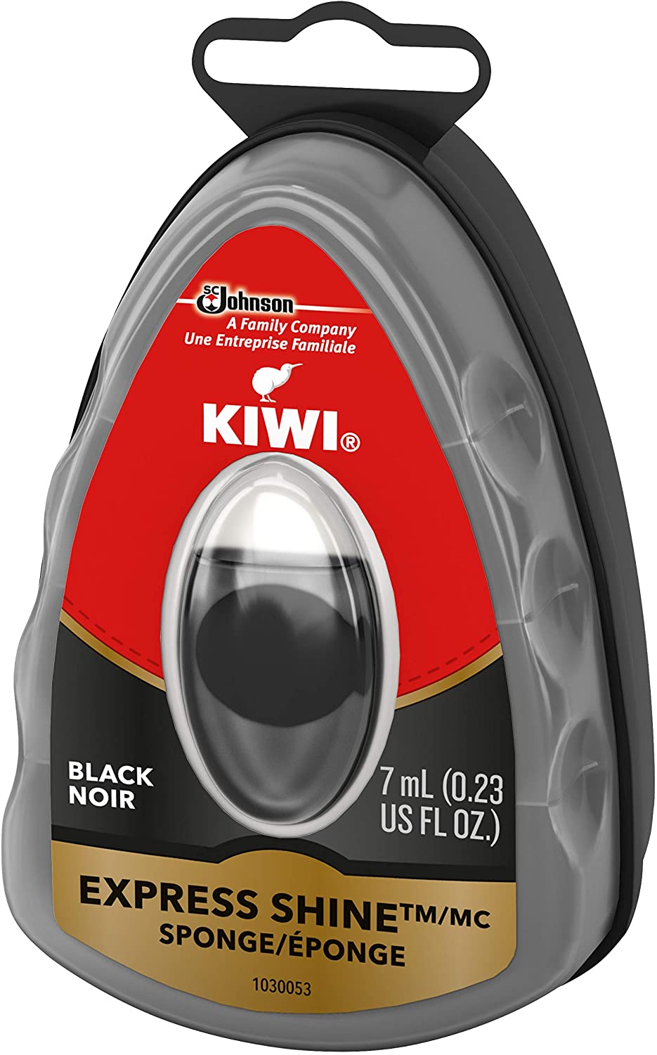 KIWI Express Shoe Shine Sponge | Leather Care for Shoes | Black