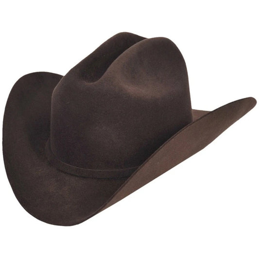 Wild West 4x Brown Felt Cowboy Hat & Customize The Brim Brown   (TX10307)