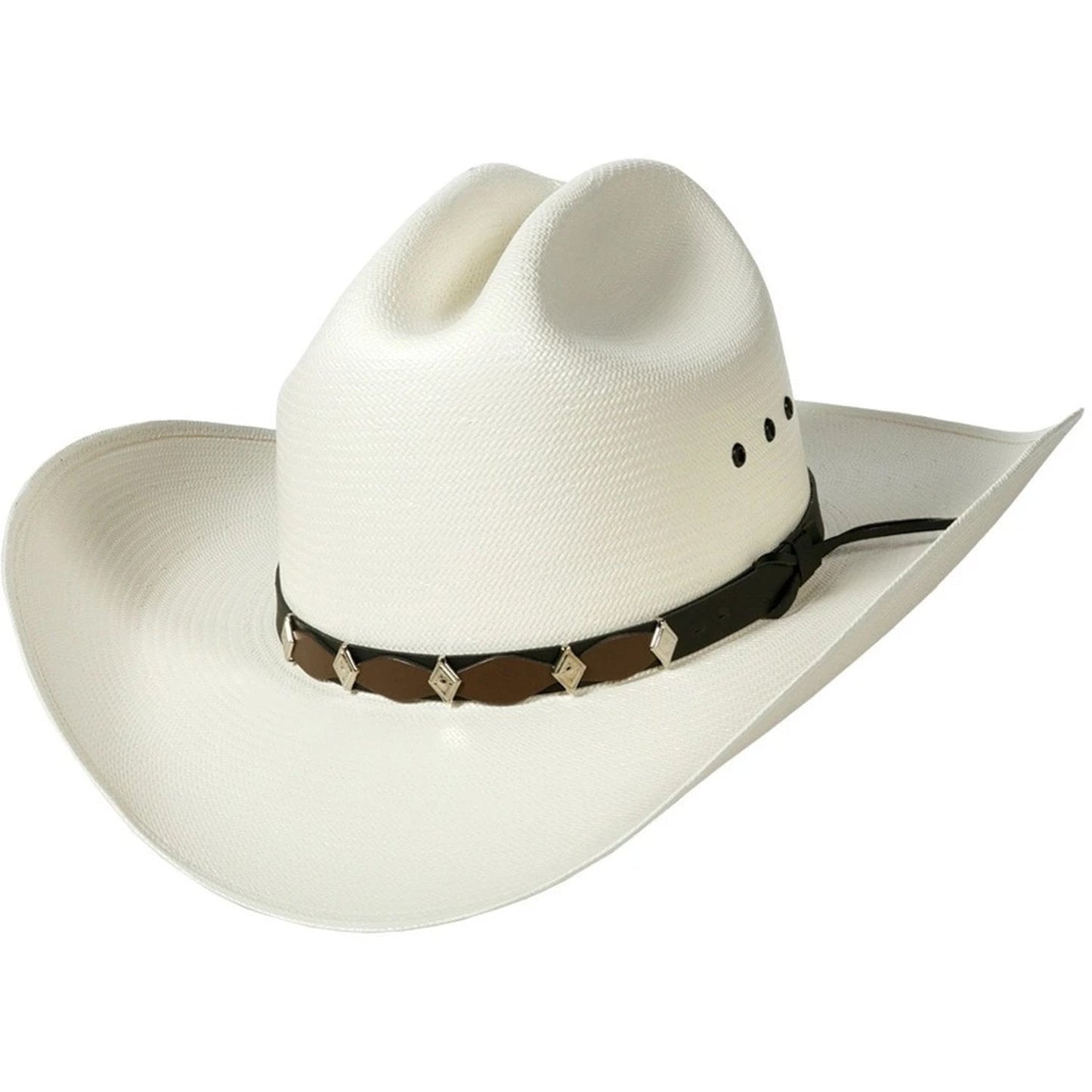 Wild West 100x Straw Hat Traditional Cattleman Crease Crown (2S0R805)